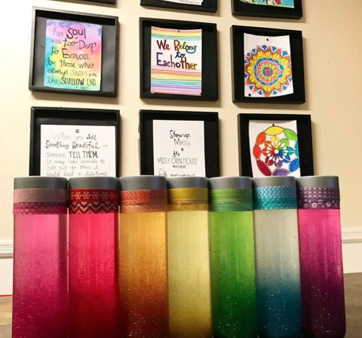 Rainbow Calm Down Jars for Mindfulness Practice With Children